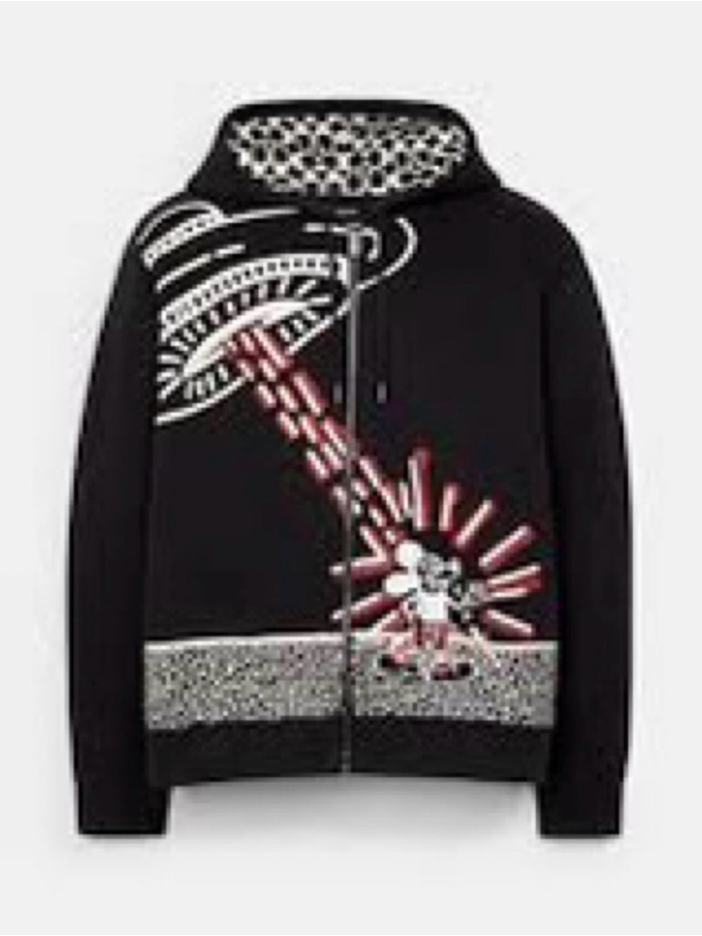 Coach Disney Mickey Mouse X Keith Haring Full Zip Hoodie/Unisex NWT